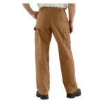 Carhartt Washed Duck Flannel Lined Work Dungaree Pants | Men